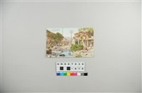 藏品(日治明信片：霧社埔里風光彩色明信片－埔里街景)的圖片